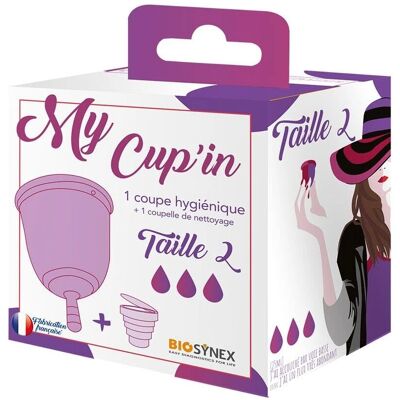 Biosynex Marque Modèle Taille 2 - Coupe menstruelle et coupe de nettoyage - Publicité Biosynex Marque Modèle Taille 2 - Coupe menstruelle et coupe de nettoyage - Publicité