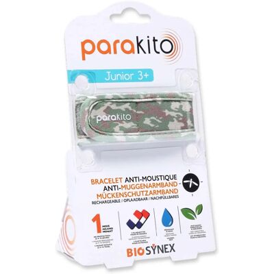 Bracelet anti-moustiques rechargeable ParaKito Camouflage - Junior Bracelet anti-moustiques rechargeable ParaKito Camouflage - Junior