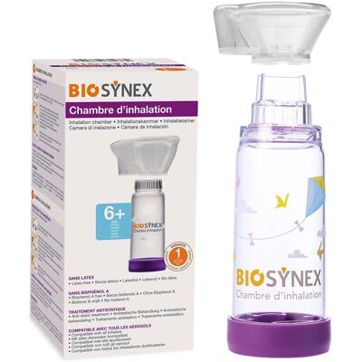Chambre d'inhalation Biosynex - 6 ans et plus - Dispositif respiratoire - Publicité Chambre d'inhalation Biosynex - 6 ans et plus - Dispositif respiratoire - Publicité