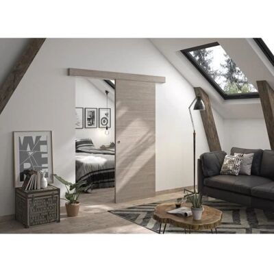 Kit porte coulissante Verone Taupe - Interieur Kit porte coulissante Verone Taupe - Interieur