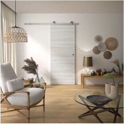 Kit Porte Coulissante OPTIMUM BILBAO2 - Acier brossé - 204x83x3,6cm Kit Porte Coulissante OPTIMUM BILBAO2 - Acier brossé - 204x83x3,6cm
