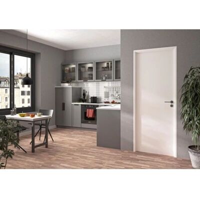 Bloc Porte OPTIMUM Blanc - 204x83x4 cm - Serrure magnétique - Installation facile Bloc Porte OPTIMUM Blanc - 204x83x4 cm - Serrure magnétique - Installation facile