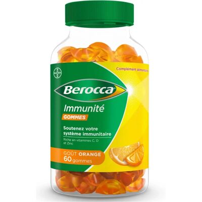 Berocca Immunité Gummies Orange - Soutien Multivitaminé - Publicité Berocca Immunité Gummies Orange - Soutien Multivitaminé - Publicité
