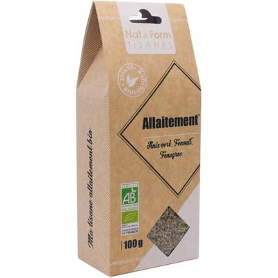 Infusion bio pour allaitement Nat & Form - 100g - Publicité Infusion bio pour allaitement Nat & Form - 100g - Publicité