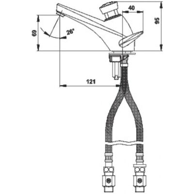 PRESTO - Mitigeur 3000 S - Projection 121 mm - Faucet PRESTO - Mitigeur 3000 S - Projection 121 mm - Faucet
