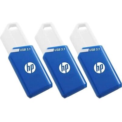 HP - X755W - Bleu/Blanc - 128 Go - clé USB - Publicité HP - X755W - Bleu/Blanc - 128 Go - clé USB - Publicité