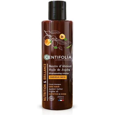 Shampoo au Beurre d'Abricot Bio CENTIFOLIA - Soins capillaires - Publicité Shampoo au Beurre d'Abricot Bio CENTIFOLIA - Soins capillaires - Publicité