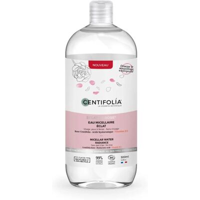Eau Micellaire Bio Rose Centifolia - 500 ml - Peaux sensibles - Publicité Eau Micellaire Bio Rose Centifolia - 500 ml - Peaux sensibles - Publicité