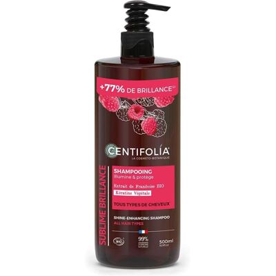 Shampoing Brillance Framboise & Kératine Végétale - Centifolia - Publicité Shampoing Brillance Framboise & Kératine Végétale - Centifolia - Publicité