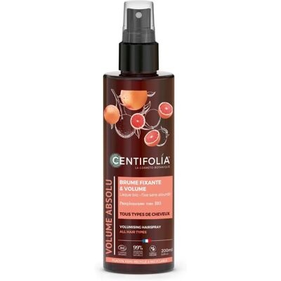 Brume fixante et volume pour cheveux Centifolia - 200ml - Publicité Brume fixante et volume pour cheveux Centifolia - 200ml - Publicité