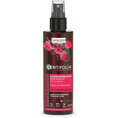 Centifolia Spray démêlant au vinaigre de framboise - Soins capillaires - Publicité Centifolia Spray démêlant au vinaigre de framboise - Soins capillaires - Publicité