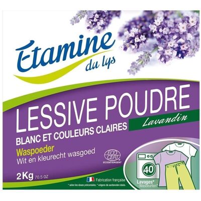 Detergente en Polvo Blanco Etamine du Lys - Ligero y Brillante - 2kg Detergente en Polvo Blanco Etamine du Lys - Ligero y Brillante - 2kg