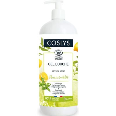Gel douche bio Coslys - Verveine et Citron - 1L - Publicité Gel douche bio Coslys - Verveine et Citron - 1L - Publicité