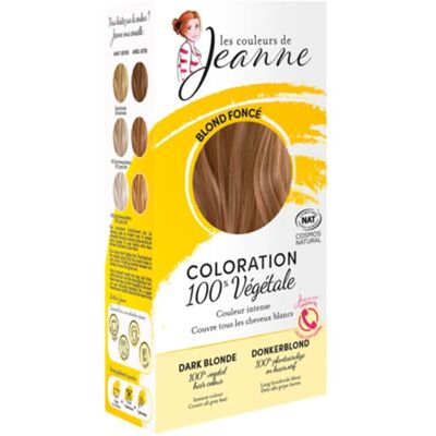 Les Couleurs de Jeanne Blond foncé - Coloration végétale - Publicité Les Couleurs de Jeanne Blond foncé - Coloration végétale - Publicité