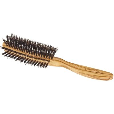 Cepillo semi redondo de madera natural Cartel B11 - Cepillo para cabello Cepillo semi redondo de madera natural Cartel B11 - Cepillo para cabello