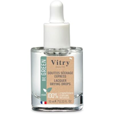 VITRY Gocce di Asciugatura Rapida 10ml - Cura delle Unghie - Be Green VITRY Gocce di Asciugatura Rapida 10ml - Cura delle Unghie - Be Green
