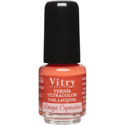 Vitry Mini Esmalte de Uñas Rojo Capucine - Esmalte Vitry Mini Esmalte de Uñas Rojo Capucine - Esmalte