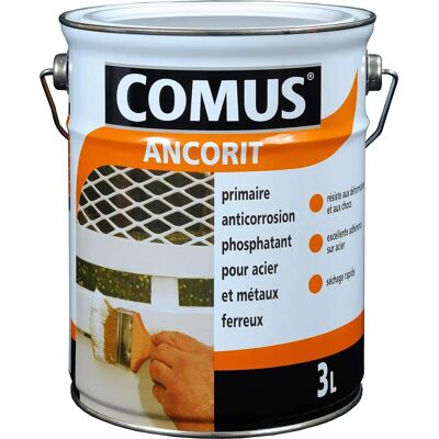 Comus - Primaire antirouille phosphatant 3L Oxyde foncé Comus - Primaire antirouille phosphatant 3L Oxyde foncé