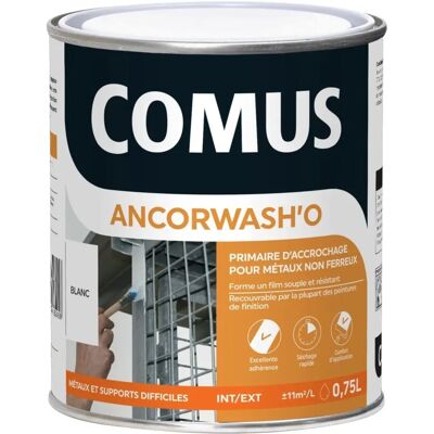 Comus - Primaire blanc pour surfaces difficiles - Peinture - Publicité Comus - Primaire blanc pour surfaces difficiles - Peinture - Publicité