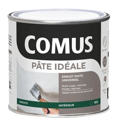 Comus - PATE IDEALE - Blanc crème - 1 Kg - Plaster - Publicité Comus - PATE IDEALE - Blanc crème - 1 Kg - Plaster - Publicité