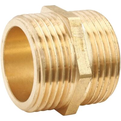 Somatherm for you - brass double male fitting - 20/27 - pipe fitting Somatherm for you - brass double male fitting - 20/27 - pipe fitting
