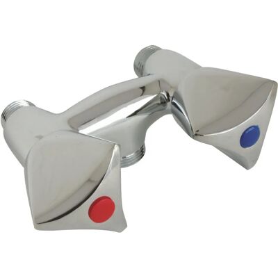 Somatherm for you - Chromowany mieszacz - 110mm rozstaw - M15/21 M20/27 - Zawór 18/150 Somatherm for you - Chromowany mieszacz - 110mm rozstaw - M15/21 M20/27 - Zawór 18/150
