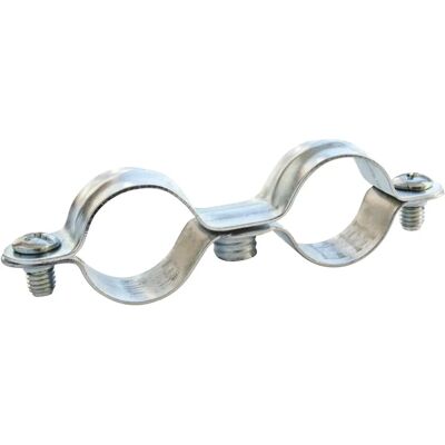 Somatherm - Collier double - Ø18 - acier nickelé - Collier de tuyau - Publicité Somatherm - Collier double - Ø18 - acier nickelé - Collier de tuyau - Publicité