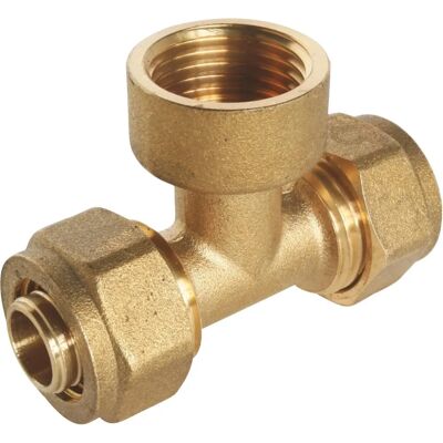 Tê de compressão Ayor para tubo Ø16 - F15/21 Tê de compressão Ayor para tubo Ø16 - F15/21