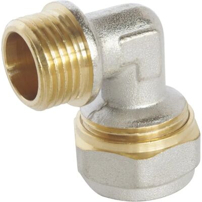 Somatherm per te - 3764-20-15s - Angolo a compressione per tubo multicamera Ø20 - Maschio 15/21 - Raccordo tubi Somatherm per te - 3764-20-15s - Angolo a compressione per tubo multicamera Ø20 - Maschio 15/21 - Raccordo tubi
