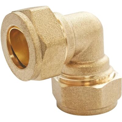 Somatherm for you Cotovelo de latão a 90° para tubo de cobre ø16 - Conector de tubulação Somatherm for you Cotovelo de latão a 90° para tubo de cobre ø16 - Conector de tubulação