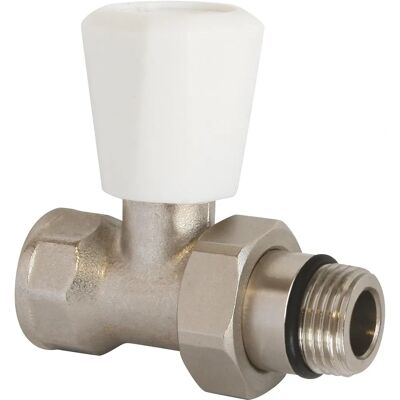 Vanne de radiateur Ayor Nickel - 1/2" Auto-étanchéité - Manuel Vanne de radiateur Ayor Nickel - 1/2" Auto-étanchéité - Manuel