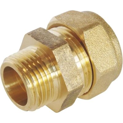 Somatherm for you - Raccord à compression laiton 14mm 15/21 - Raccord de tuyauterie Somatherm for you - Raccord à compression laiton 14mm 15/21 - Raccord de tuyauterie