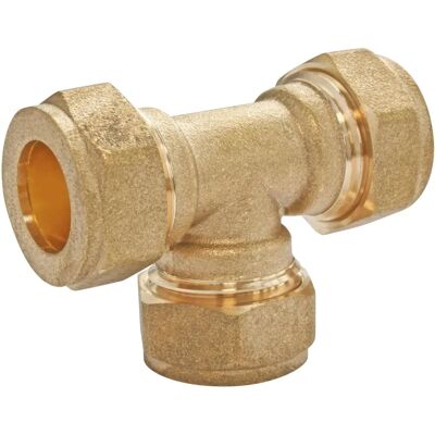 Somatherm for you - Copper Tube Compression Brass T-Connector - Tube Fitting Somatherm for you - Copper Tube Compression Brass T-Connector - Tube Fitting