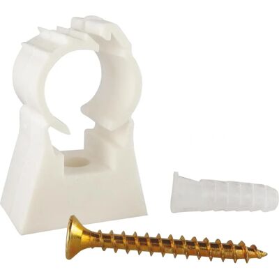 Clips de tube SOMATHERM 20mm - Lot de 10 clips en plastique Clips de tube SOMATHERM 20mm - Lot de 10 clips en plastique