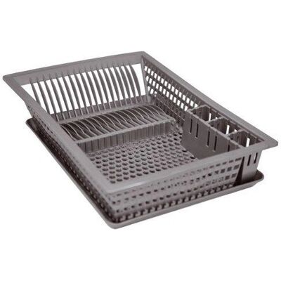 Égouttoir à Vaisselle ALUMINIUM ET PLASTIQUE - 48x35.5cm, Gris - Publicité Égouttoir à Vaisselle ALUMINIUM ET PLASTIQUE - 48x35.5cm, Gris - Publicité