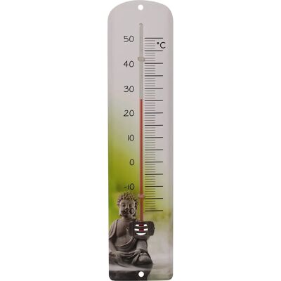 Thermomètre Zen Bouddha en Métal Spear Jackson - 30cm Décoration - Publicité Thermomètre Zen Bouddha en Métal Spear Jackson - 30cm Décoration - Publicité