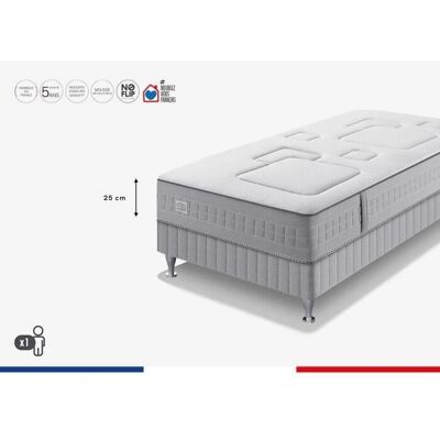 Ensemble Matelas à Ressorts ensachés et Sommier Simmons - 90x200 - Publicité Ensemble Matelas à Ressorts ensachés et Sommier Simmons - 90x200 - Publicité
