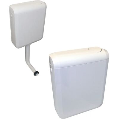 REGIPLAST 4150 - Duetto plecakowa spłuczka WC - Podwójny spłukiwacz - Sedesowy zbiornik REGIPLAST 4150 - Duetto plecakowa spłuczka WC - Podwójny spłukiwacz - Sedesowy zbiornik