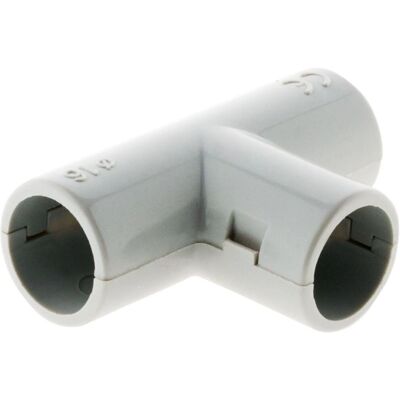 Tés pour tubes 16mm Gris Zenitech - Lot de 2 Tés pour tubes 16mm Gris Zenitech - Lot de 2
