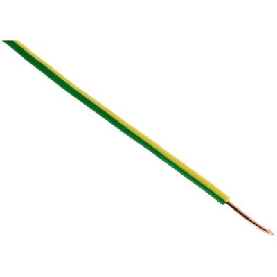 Zenitech Modello H07V-U 1.5mm Giallo/Verde - Cavo elettrico Zenitech Modello H07V-U 1.5mm Giallo/Verde - Cavo elettrico
