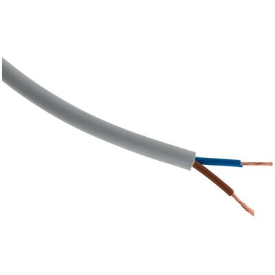Zenitech Kabel - 2x1,5mm² 25m Grau - Elektrischer Kabel Zenitech Kabel - 2x1,5mm² 25m Grau - Elektrischer Kabel