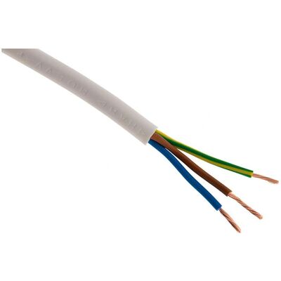 Zenitech 10m Weiß Stromkabel - Elektrisches Kabel Zenitech 10m Weiß Stromkabel - Elektrisches Kabel