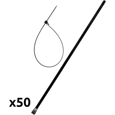 Zenitech 50 Colliers Réutilisables pour Câbles 7,6x370mm - Colliers - Publicité Zenitech 50 Colliers Réutilisables pour Câbles 7,6x370mm - Colliers - Publicité