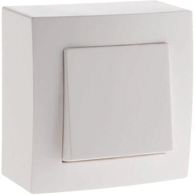 Zenitech Presto Weiß 10A Schalter - Aufputz Zenitech Presto Weiß 10A Schalter - Aufputz