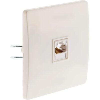 ZENITECH Diwone Prise Téléphonique RJ45 - Blanc - Publicité ZENITECH Diwone Prise Téléphonique RJ45 - Blanc - Publicité