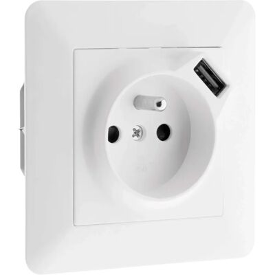 HBF Artezo Steckdose - 16A USB - Weiß HBF Artezo Steckdose - 16A USB - Weiß