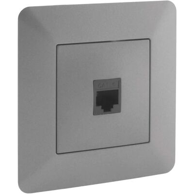 Presa Ethernet RJ45 Artezo Titanium - Consegna in 48h Presa Ethernet RJ45 Artezo Titanium - Consegna in 48h