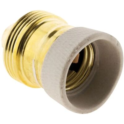 Zenitech - E27 Socket - Colerette en porcelaine - Laiton - Socket - Publicité Zenitech - E27 Socket - Colerette en porcelaine - Laiton - Socket - Publicité