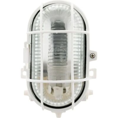 ELEXITY Lampe Ovale Extérieure Blanche - IP44 - Publicité ELEXITY Lampe Ovale Extérieure Blanche - IP44 - Publicité