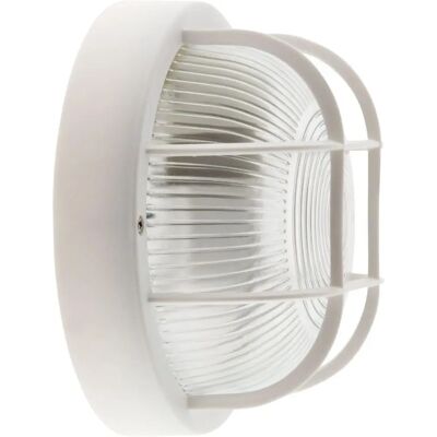 Lampe extérieure ronde ELEXITY - IP44, 60W, Blanc, Facile à Installer - Publicité Lampe extérieure ronde ELEXITY - IP44, 60W, Blanc, Facile à Installer - Publicité